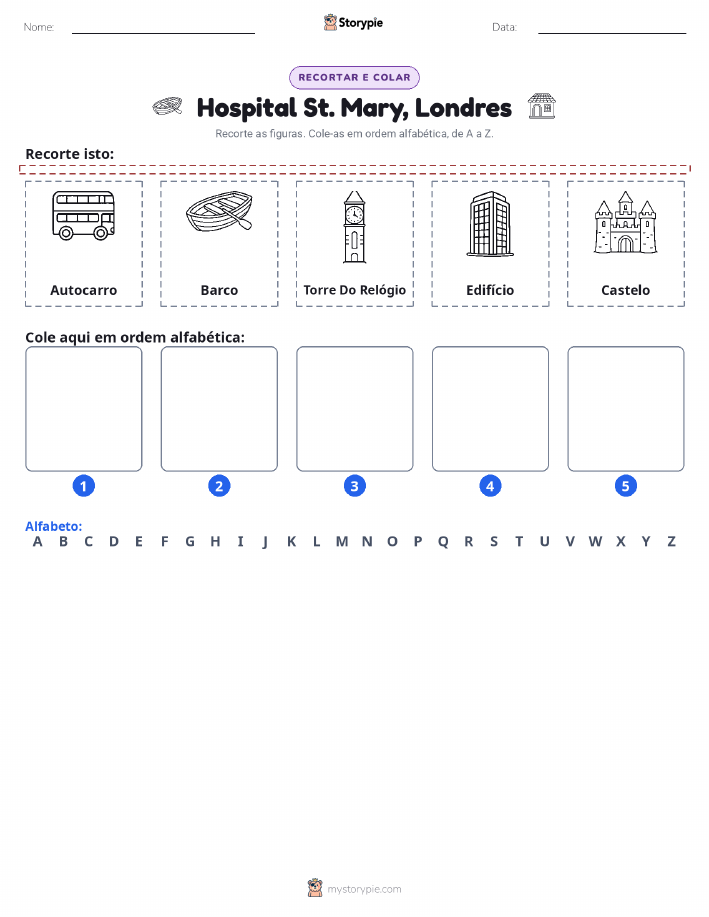Recortar & Colar Alfabeto