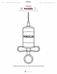 Penicillin Malvorlage für Kinder