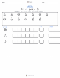 ペニシリン の印刷可能ワークシートプレビュー
