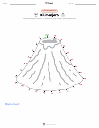 Kilimanjaro afdrukbare werkblad voorbeeld