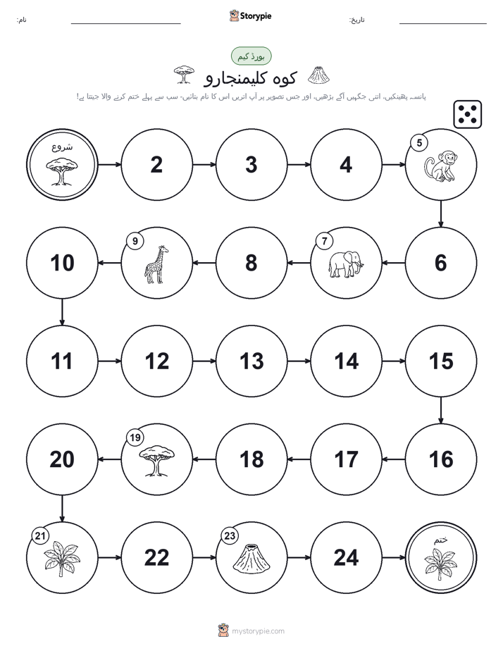 رول اور منتقل کریں کھیل