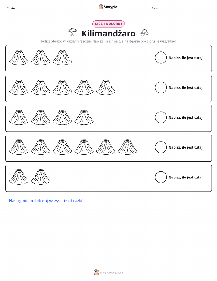 Liczenie i Kolorowanie