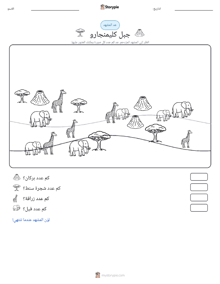 مشهد العد