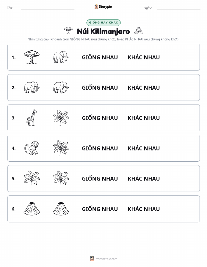 Giống Hay Khác