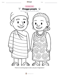 Chagga people printable worksheet preview