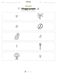 Chagga people printable worksheet preview