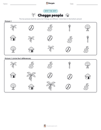 Chagga people printable worksheet preview