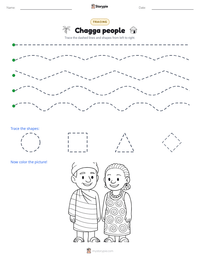 Chagga people printable worksheet preview