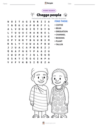 Chagga people printable worksheet preview