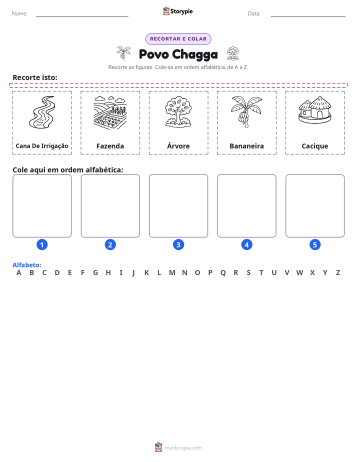 Recortar & Colar Alfabeto
