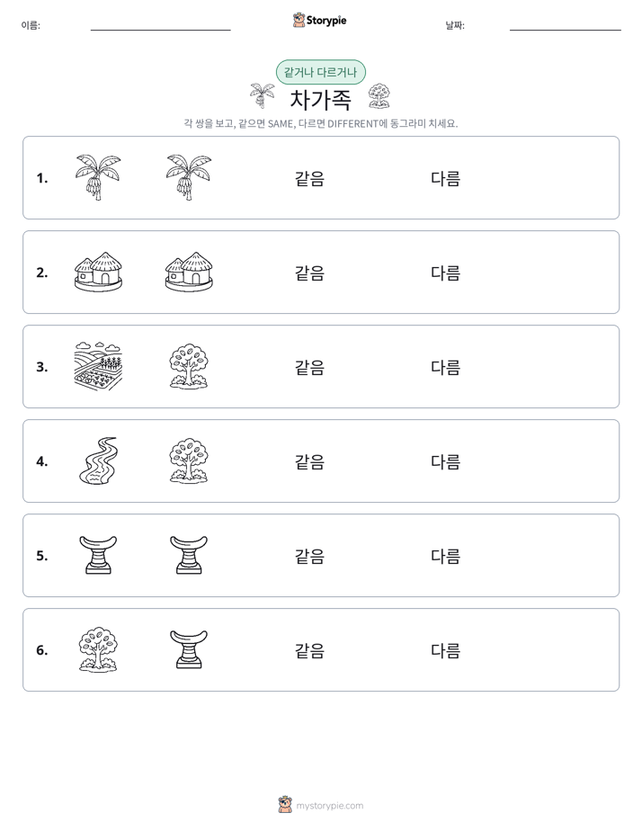 같은 것 또는 다른 것