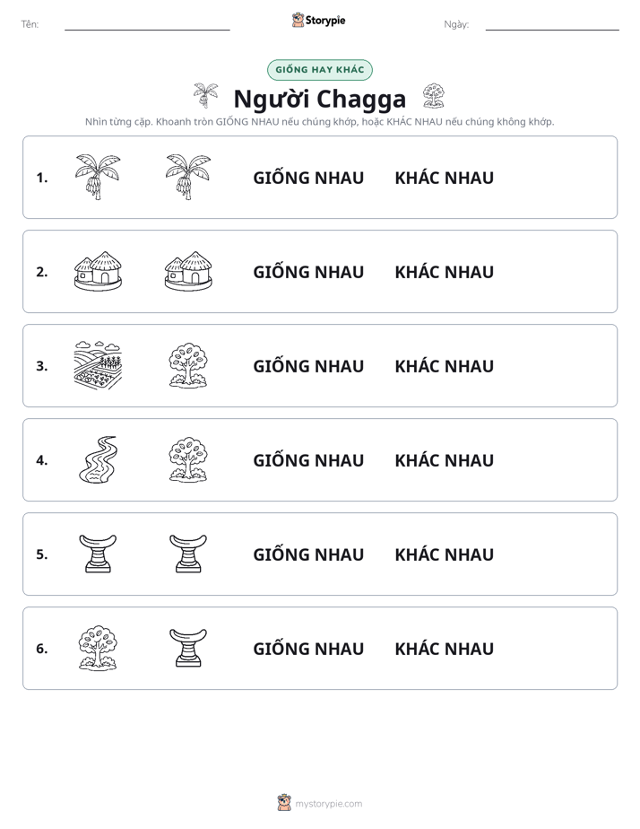 Giống Hay Khác