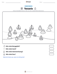 Tansania druckbare Arbeitsblatt Vorschau