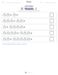 Tanzania printable worksheet preview