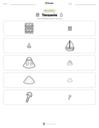 Tanzania printable worksheet preview
