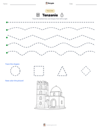 Tanzania printable worksheet preview