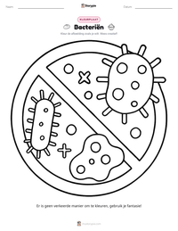 Bacteriën afdrukbare werkblad voorbeeld