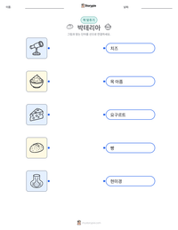 박테리아 인쇄 가능한 워크시트 미리보기