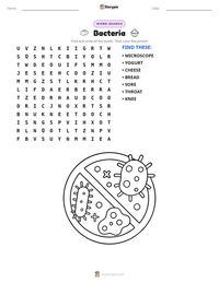 Bacteria printable worksheet preview