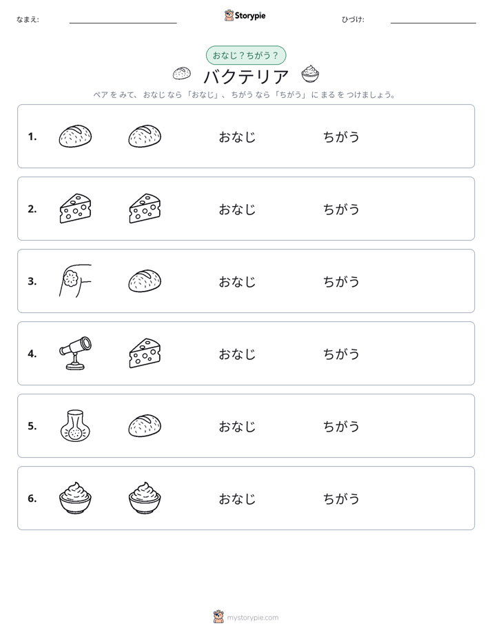 同じか違うか