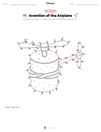 Invention of the Airplane printable worksheet preview