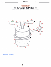 Aperçu de la feuille de travail imprimable Invention de l'avion