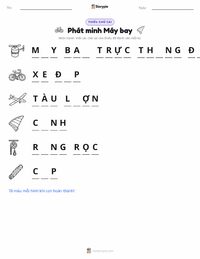 Xem trước tài liệu in sẵn Phát minh ra Máy bay