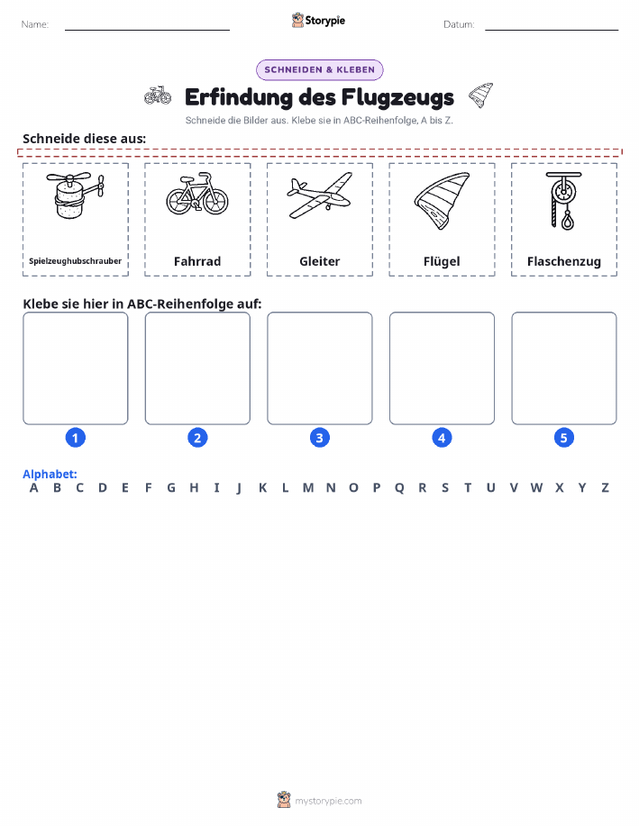Schneiden & Einfügen Alphabet