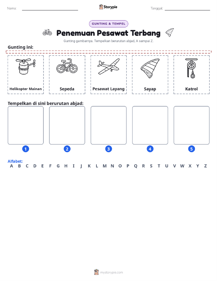 Potong & Tempel Huruf