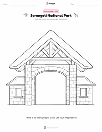 Serengeti National Park printable worksheet preview
