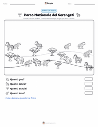 Anteprima della scheda stampabile di Parco Nazionale del Serengeti