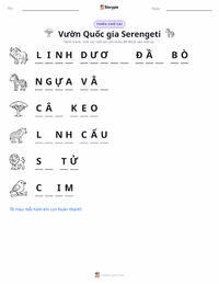 Xem trước tài liệu in sẵn Vườn quốc gia Serengeti