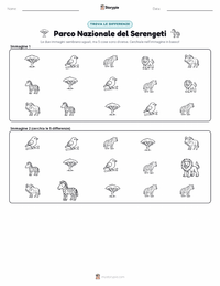Anteprima della scheda stampabile di Parco Nazionale del Serengeti