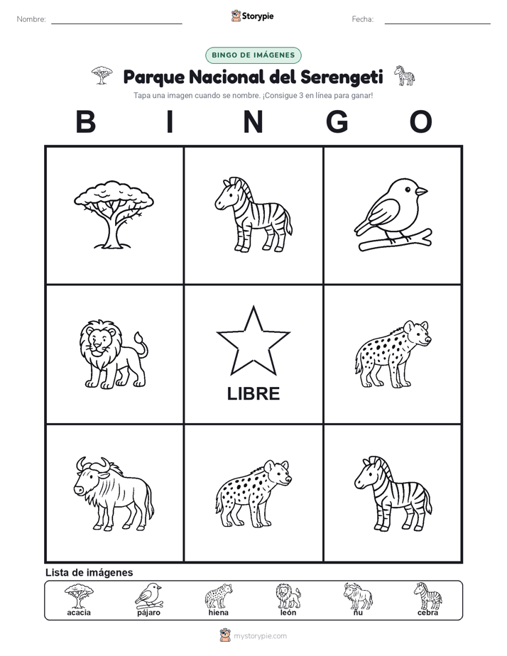 Bingo de Imágenes