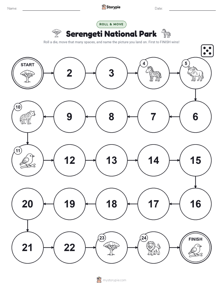 Roll & Move Game