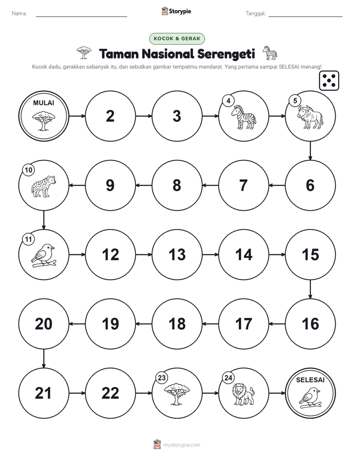 Permainan Gulung & Pindah