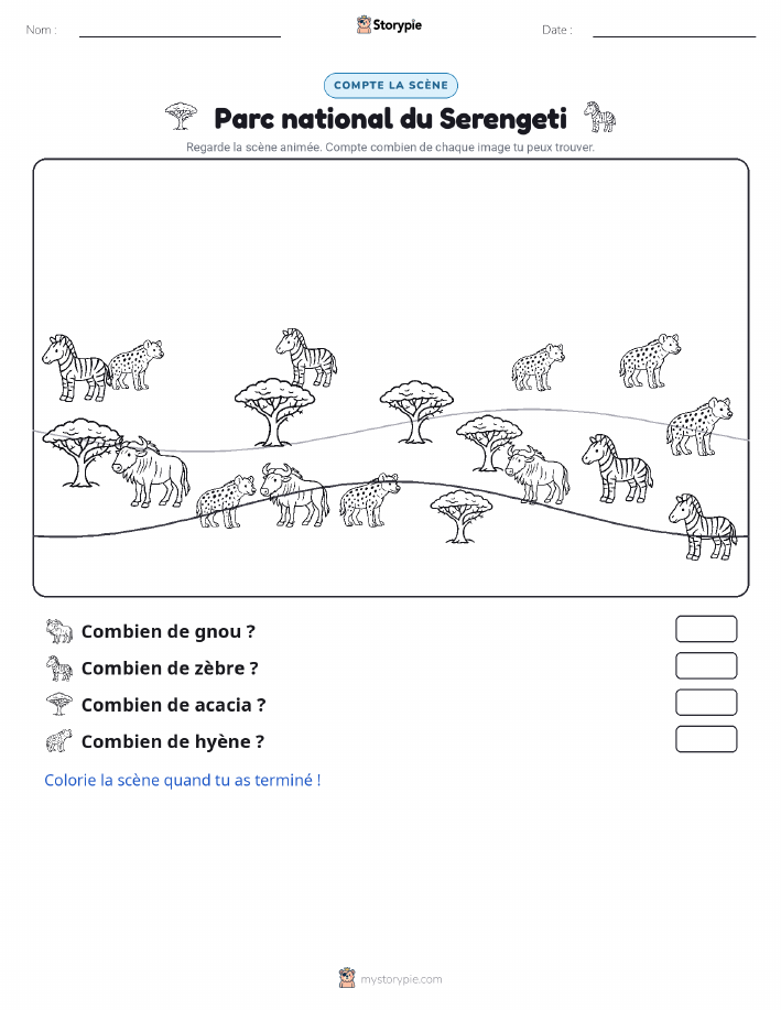 Scène de Comptage
