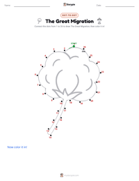 The Great Migration printable worksheet preview