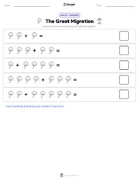 The Great Migration printable worksheet preview