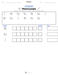 Maasai people printable worksheet preview