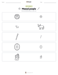 Maasai people printable worksheet preview