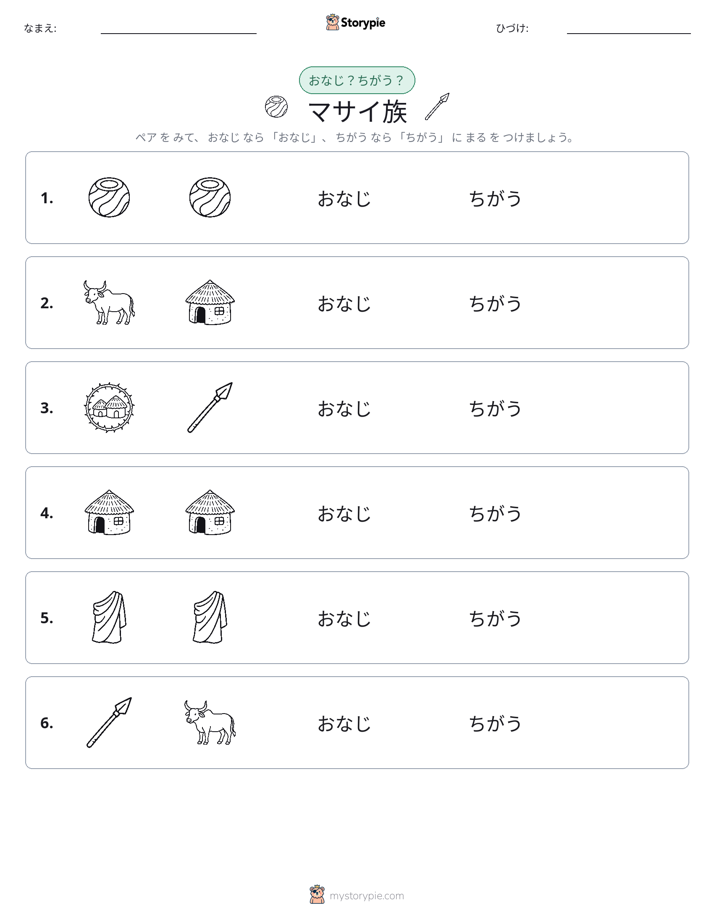 同じか違うか