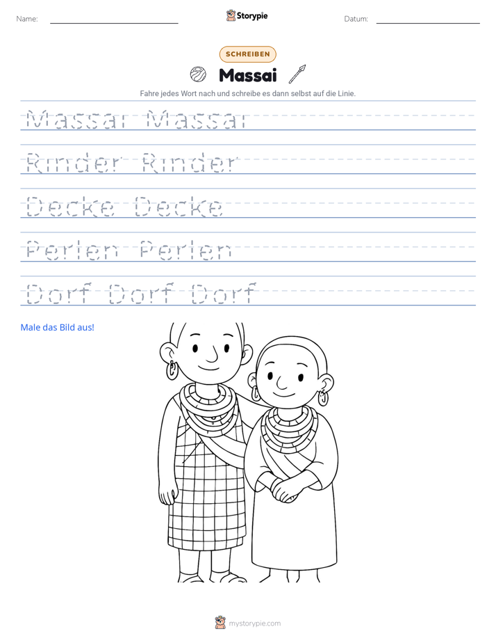 Schreibübung