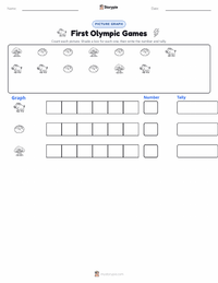 First Olympic Games printable worksheet preview