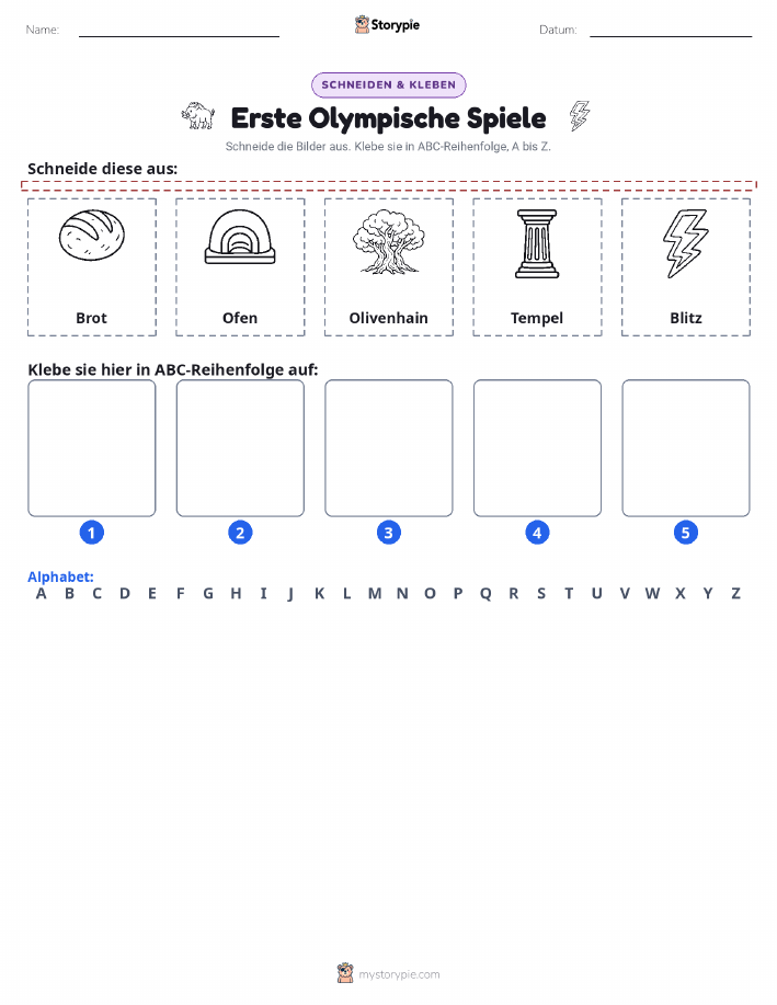 Schneiden & Einfügen Alphabet