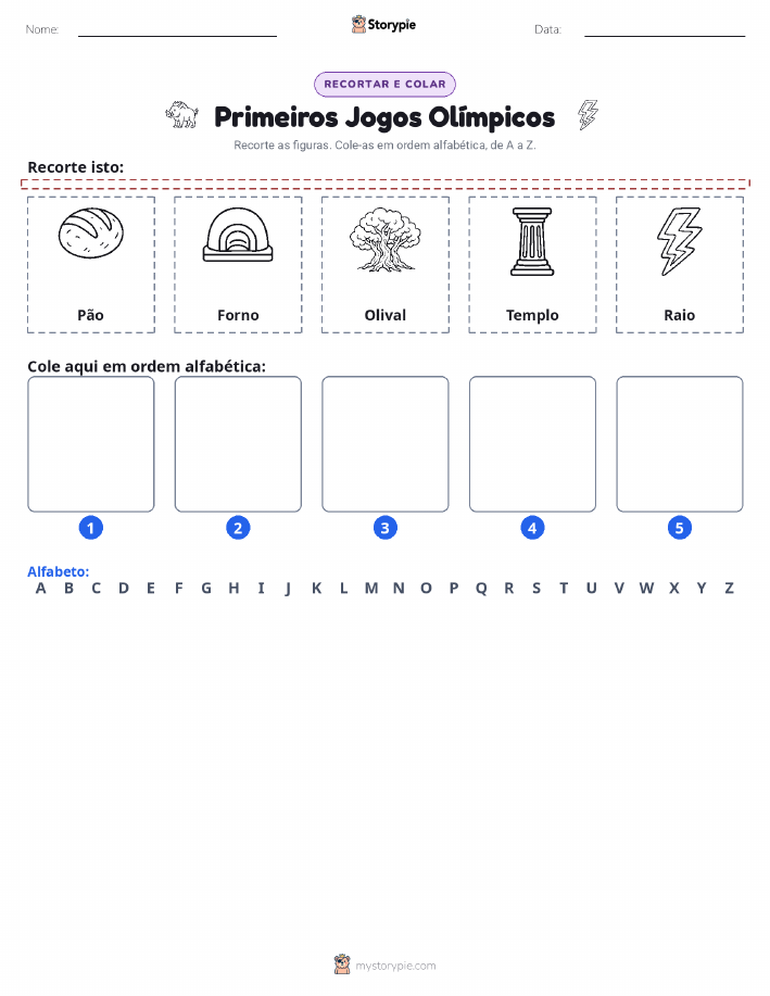 Recortar & Colar Alfabeto