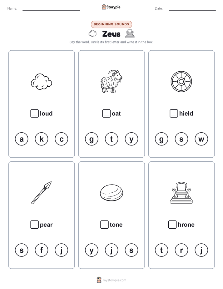 Beginning Sounds
