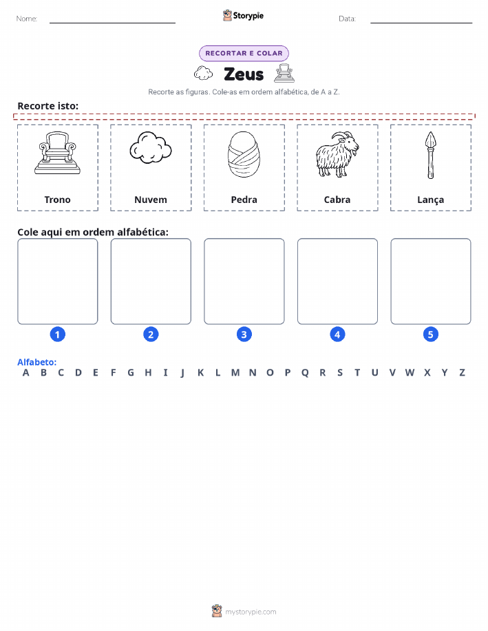 Recortar & Colar Alfabeto