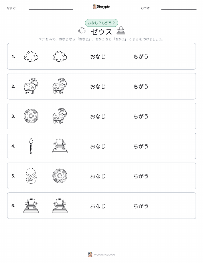 同じか違うか