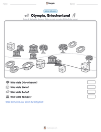 Olympia, Griechenland druckbare Arbeitsblatt Vorschau
